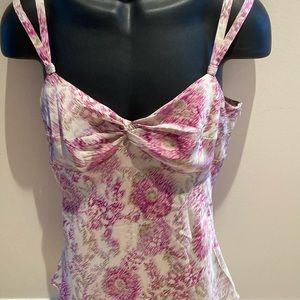 Beautiful camisole top. Never worn. Side zipper